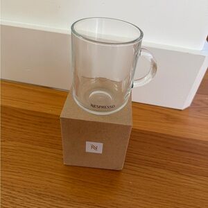 New* Nespresso Clear Glass Vertuo Coffee Mug